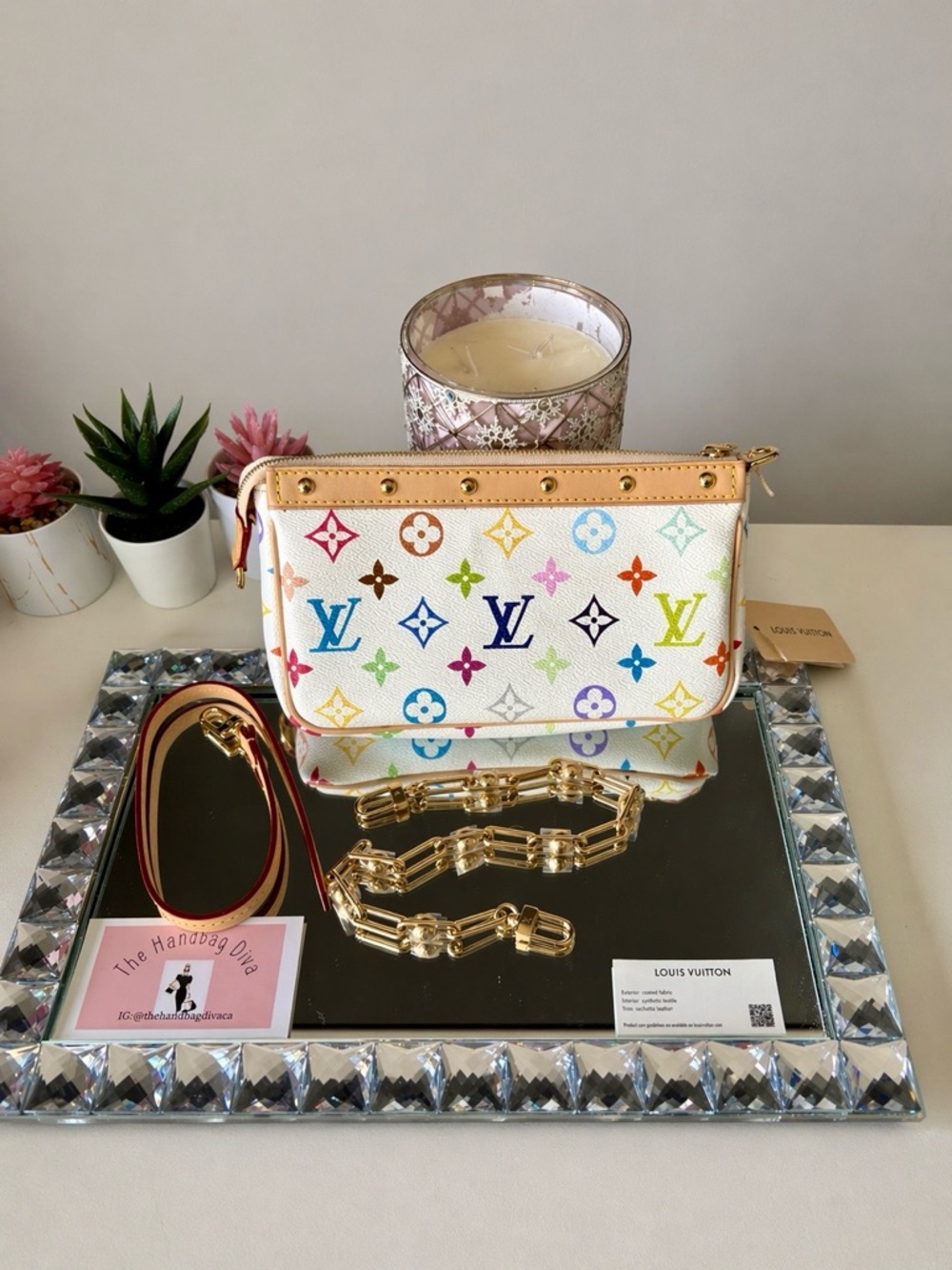 🌸Louis Vuitton x Murakami Multicolor Pochette Accessoires🌸